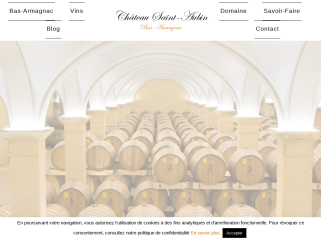 Château Saint-Aubin, producteur de vins et d'armagnac : Côtes de Gascogne et  bas-armagnacs. Vignoble situé dans le Gers, France