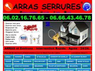 Serrurier Arras au 0602167665 ou 0666434678 24/24
