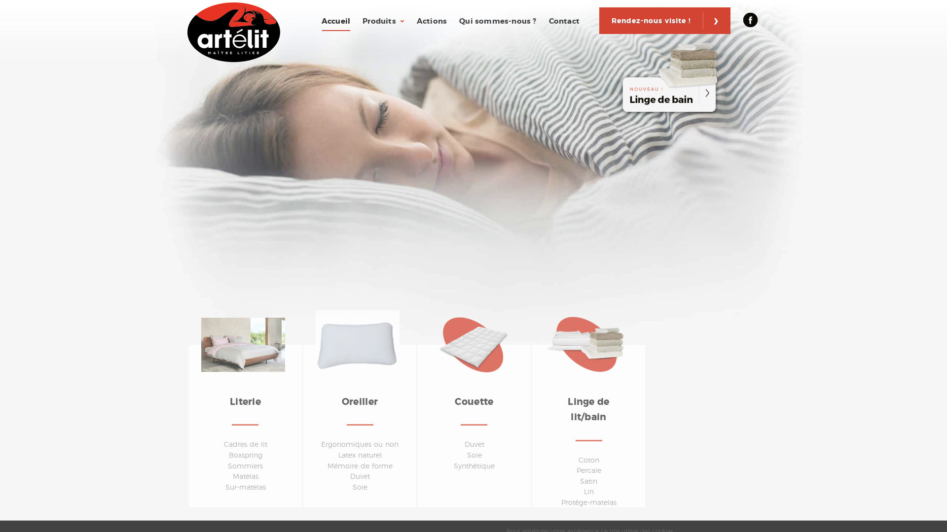 Capture d'écran de Magasin de literie 