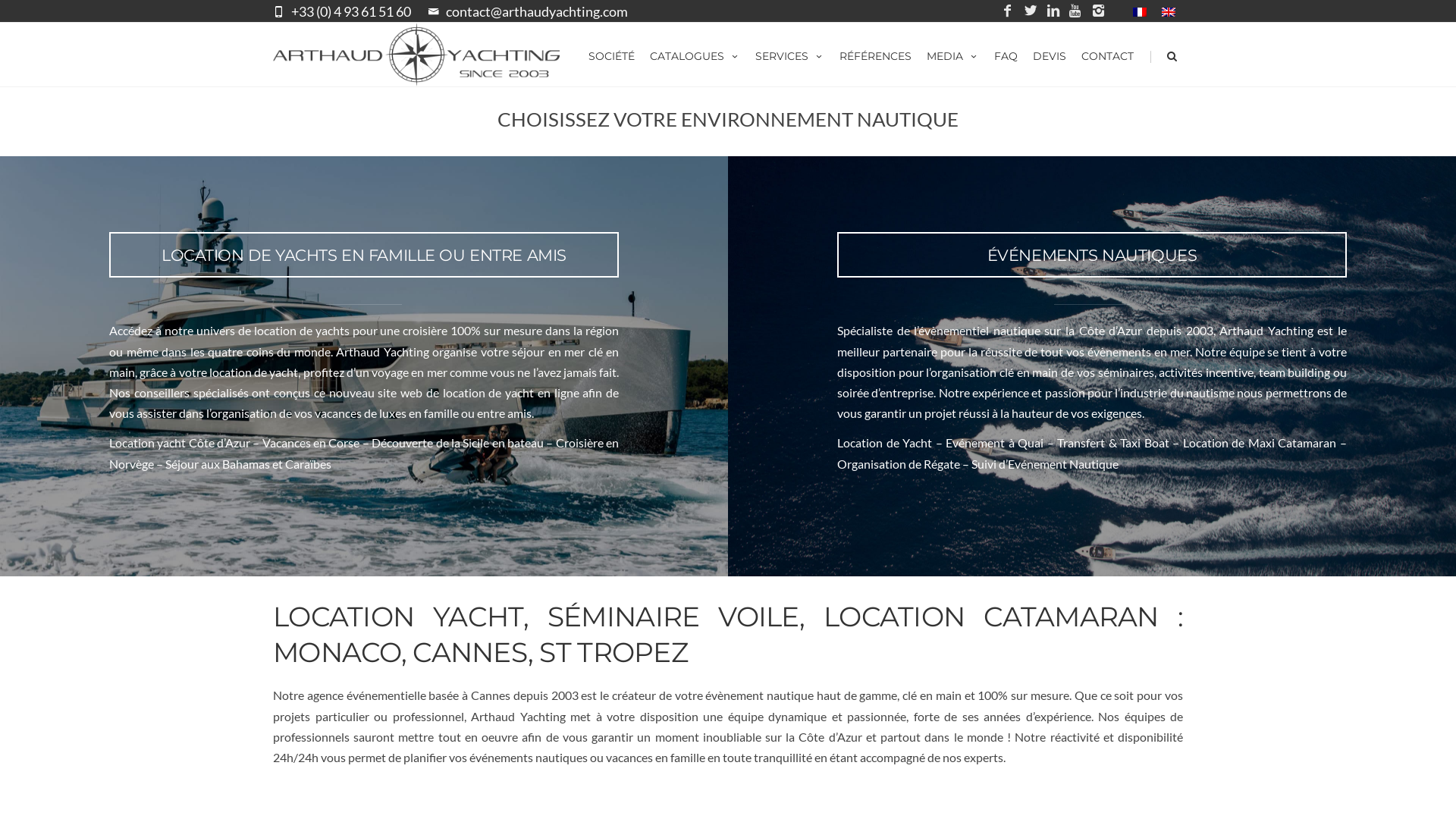 Capture d'écran de Location bateaux seminaire entreprise