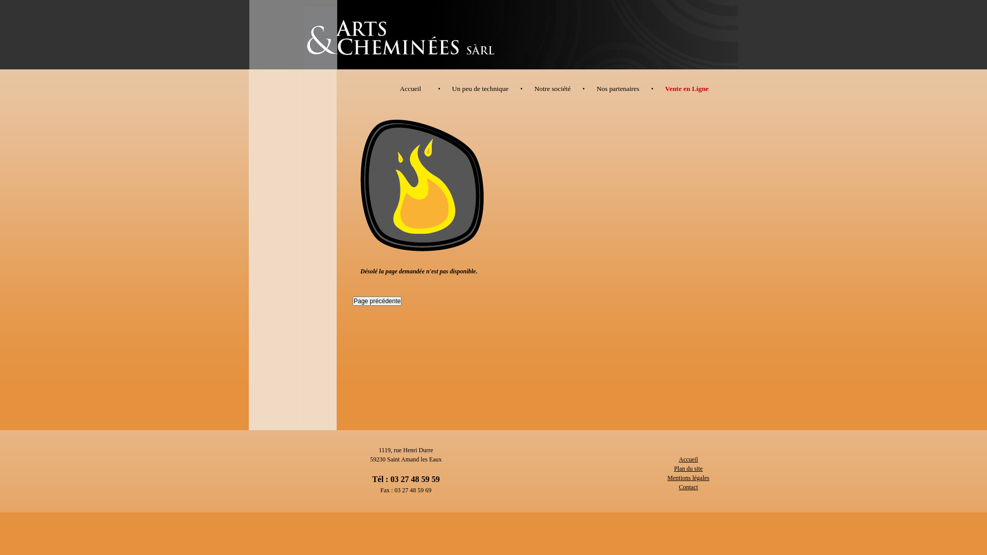 Capture d'écran de Vente de cheminée, poêle, insert, tubage, système de chauffage en région Nord (59), Lille, Valenciennes.