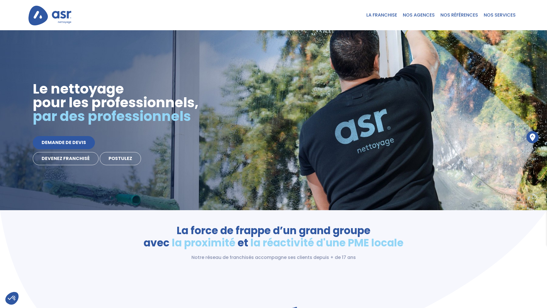 Capture d'écran de ASR Entreprise de nettoyage