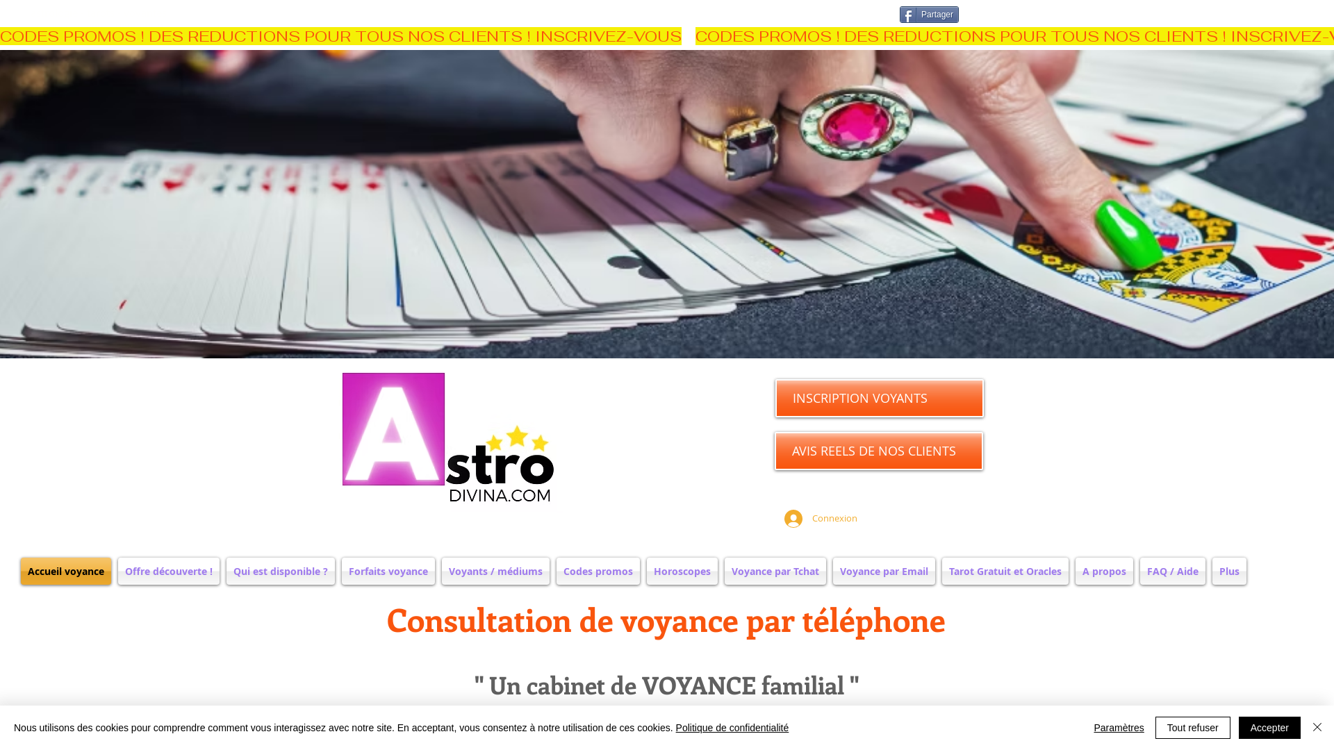 Capture d'écran de Prédictions 2023 : Consulter un voyant par téléphone et par carte bancaire