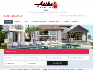 ATIKE IMMOBILIER TAHITI ( ventes , locations , gestions de biens, estimations , commerces , promotions immobilières ) 