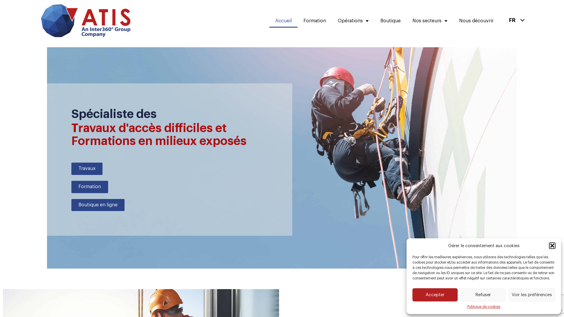 Capture d'écran de ATISWORLDWIDEFORMATION