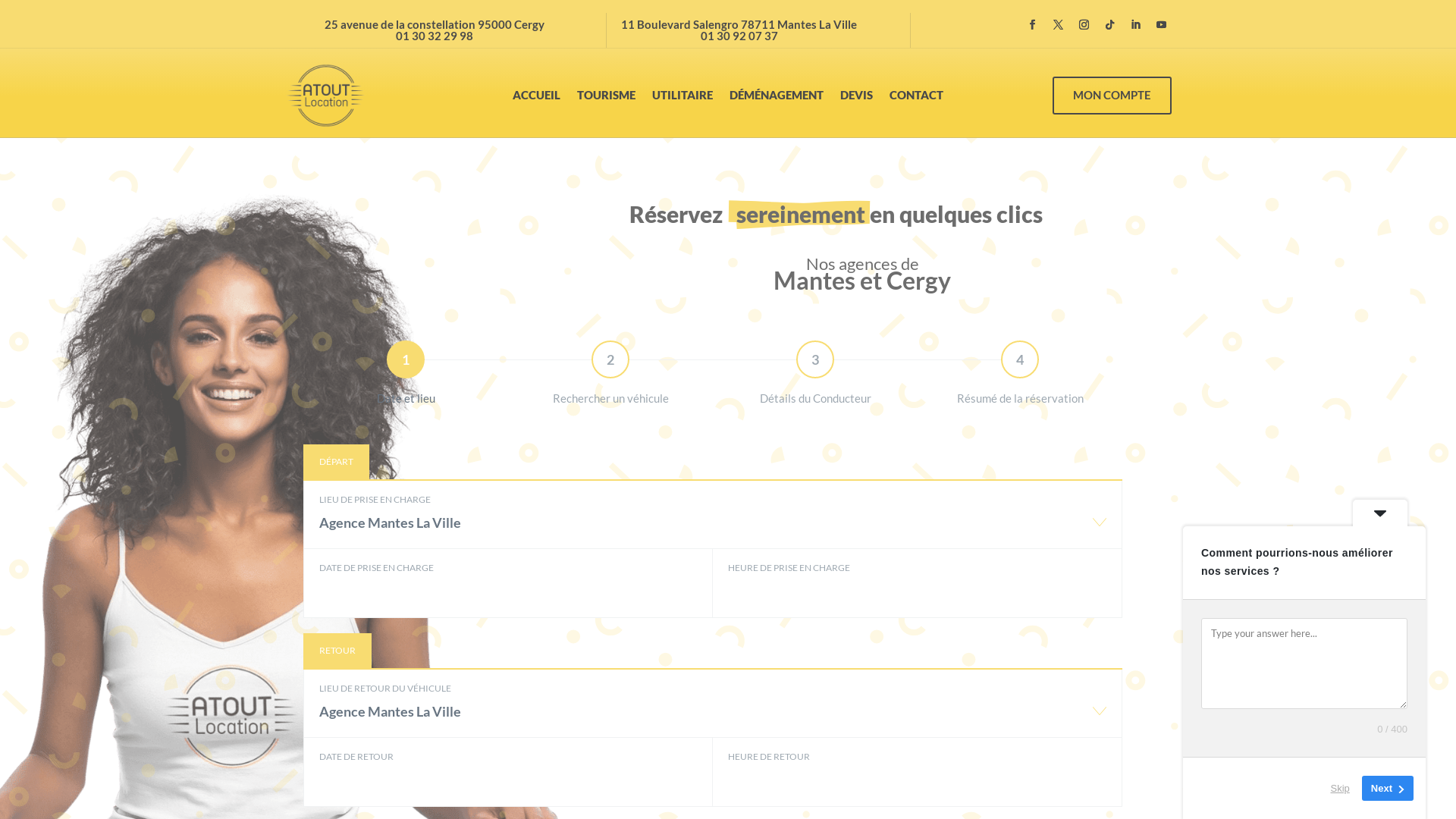 Capture d'écran de Location de véhicules utilitaire et de tourisme