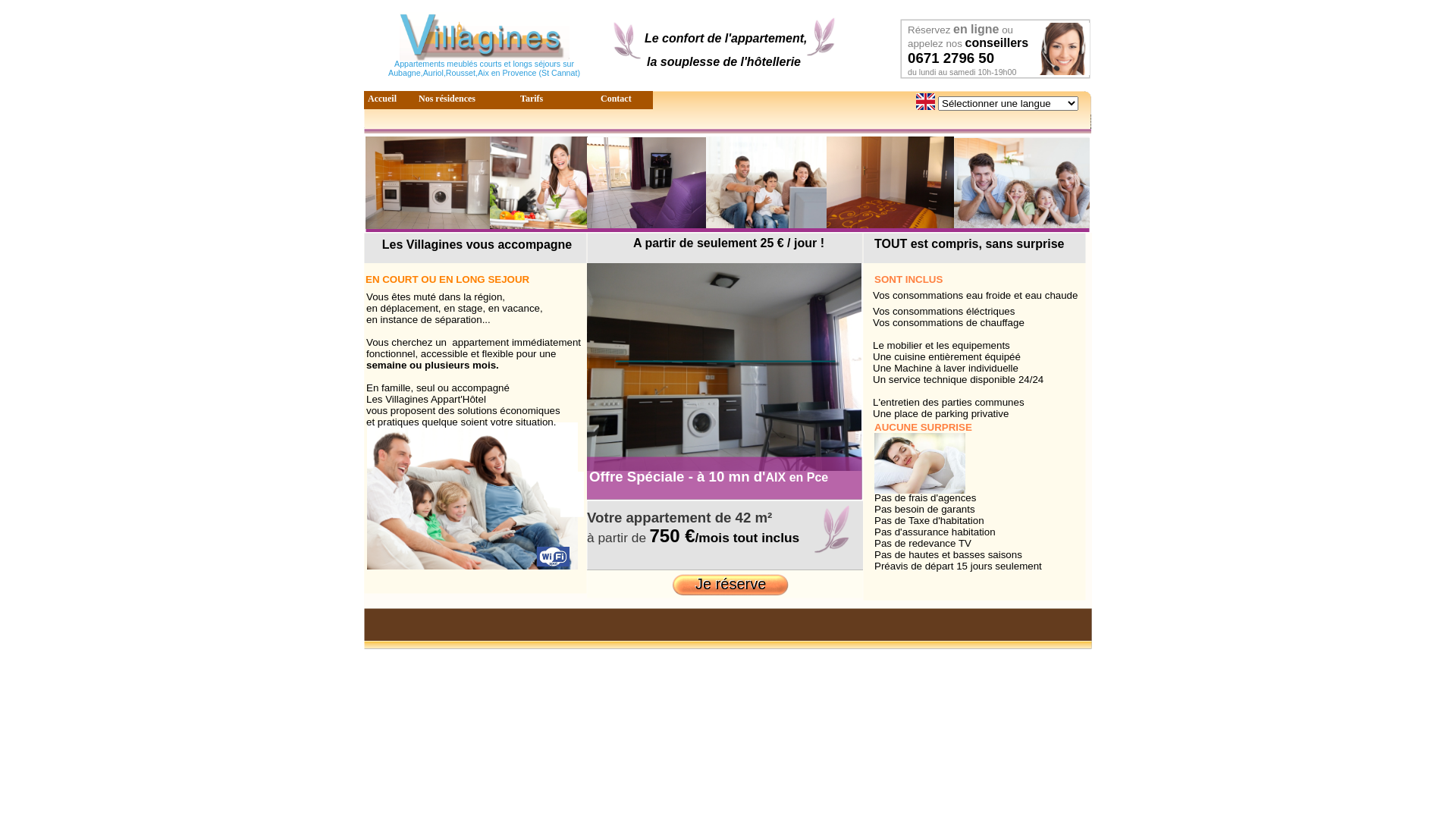 Capture d'écran de Appartement meublé sur Aubagne - Les Villagines