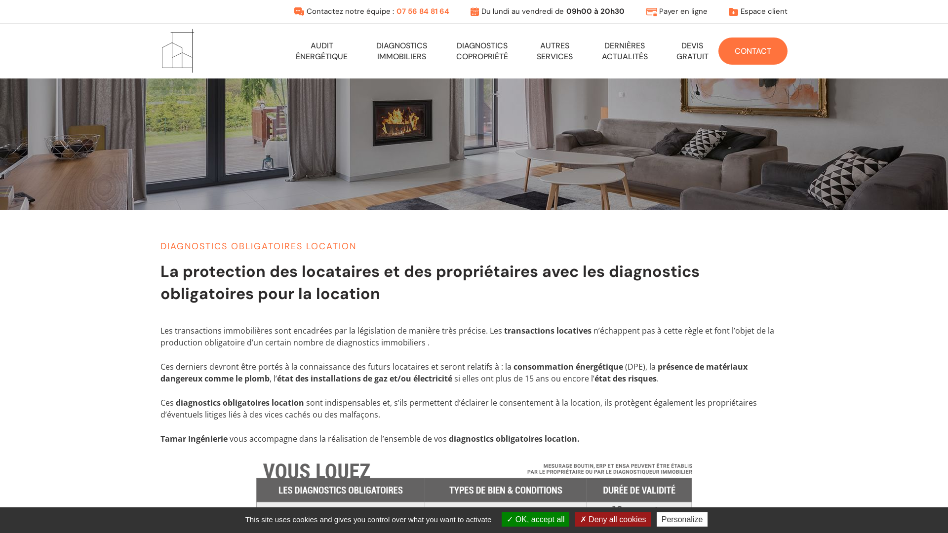 Capture d'écran de Diagnostic Immobilier France Audit Conseil