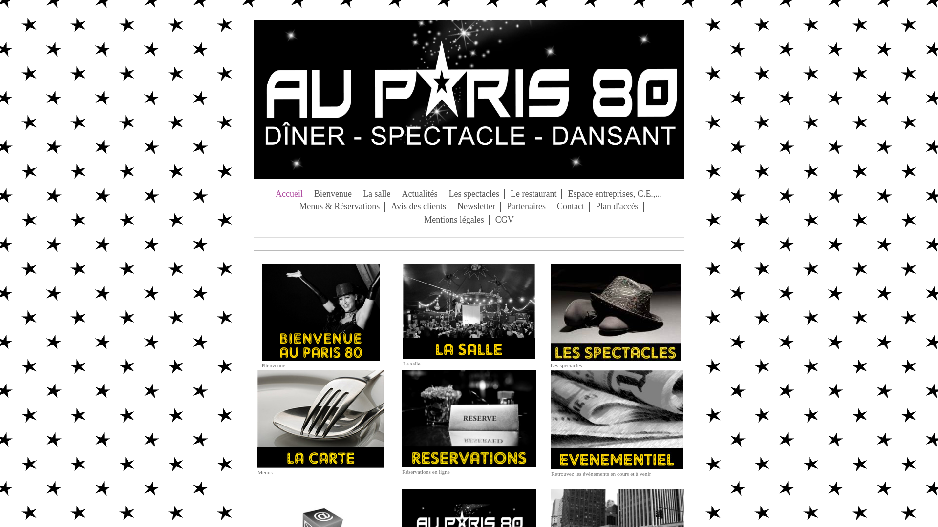 Capture d'écran de Restaurant au paris 80 -restaurant événementiel 