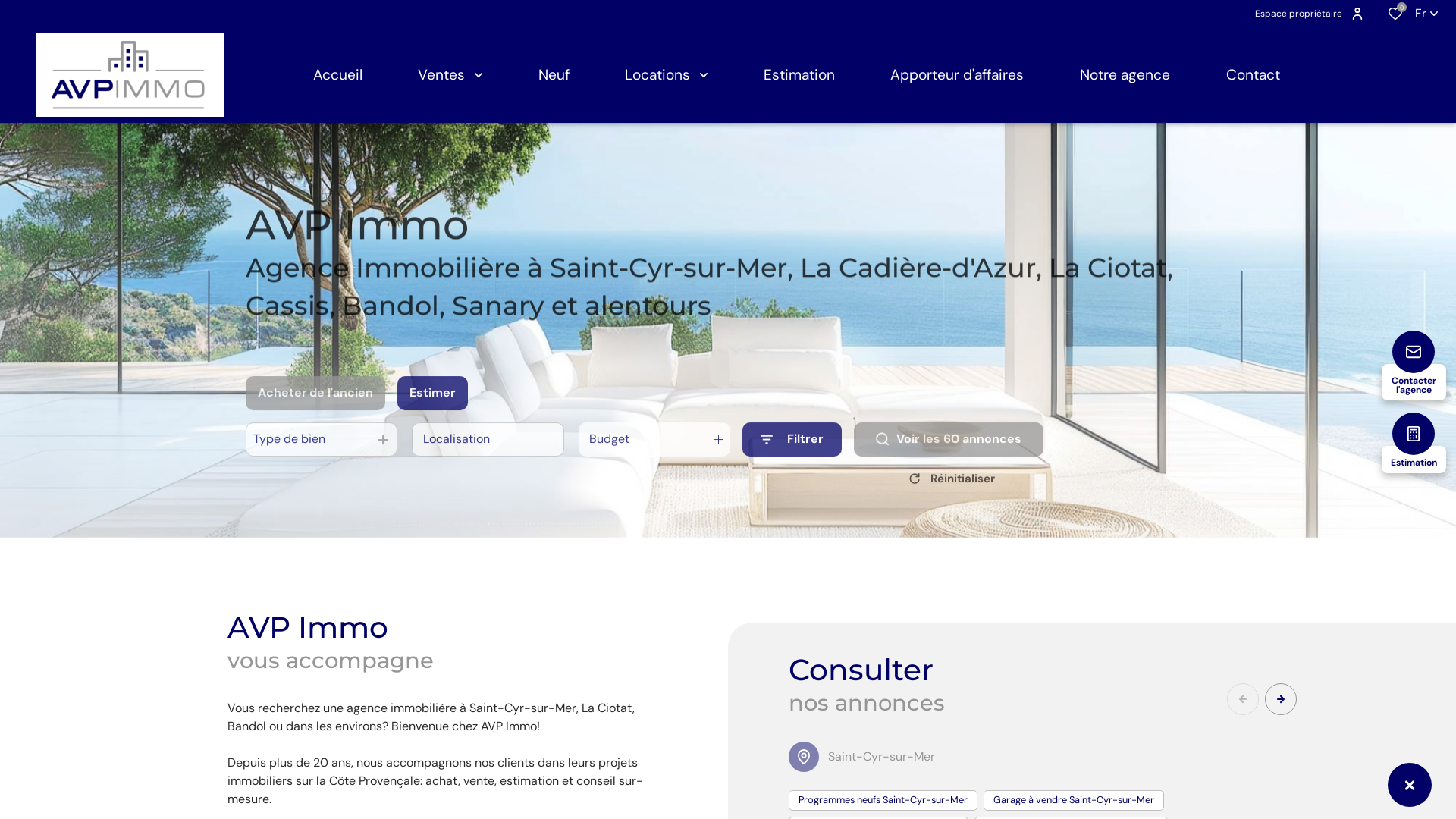 Capture d'écran de AVP IMMO