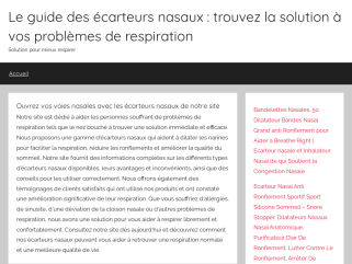 Respirez mieux avec des écarteurs nasaux - notre guide complet pour une respiration optimale