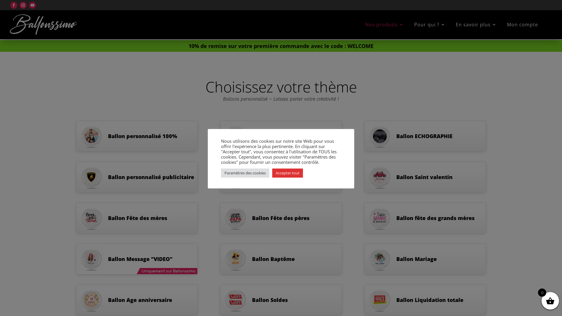 Capture d'écran de Ballonssimo - Grand Ballon Personnalisé de 46cm, Livré à Plat pour particulier et entreprise - découvrez nos offres spéciales