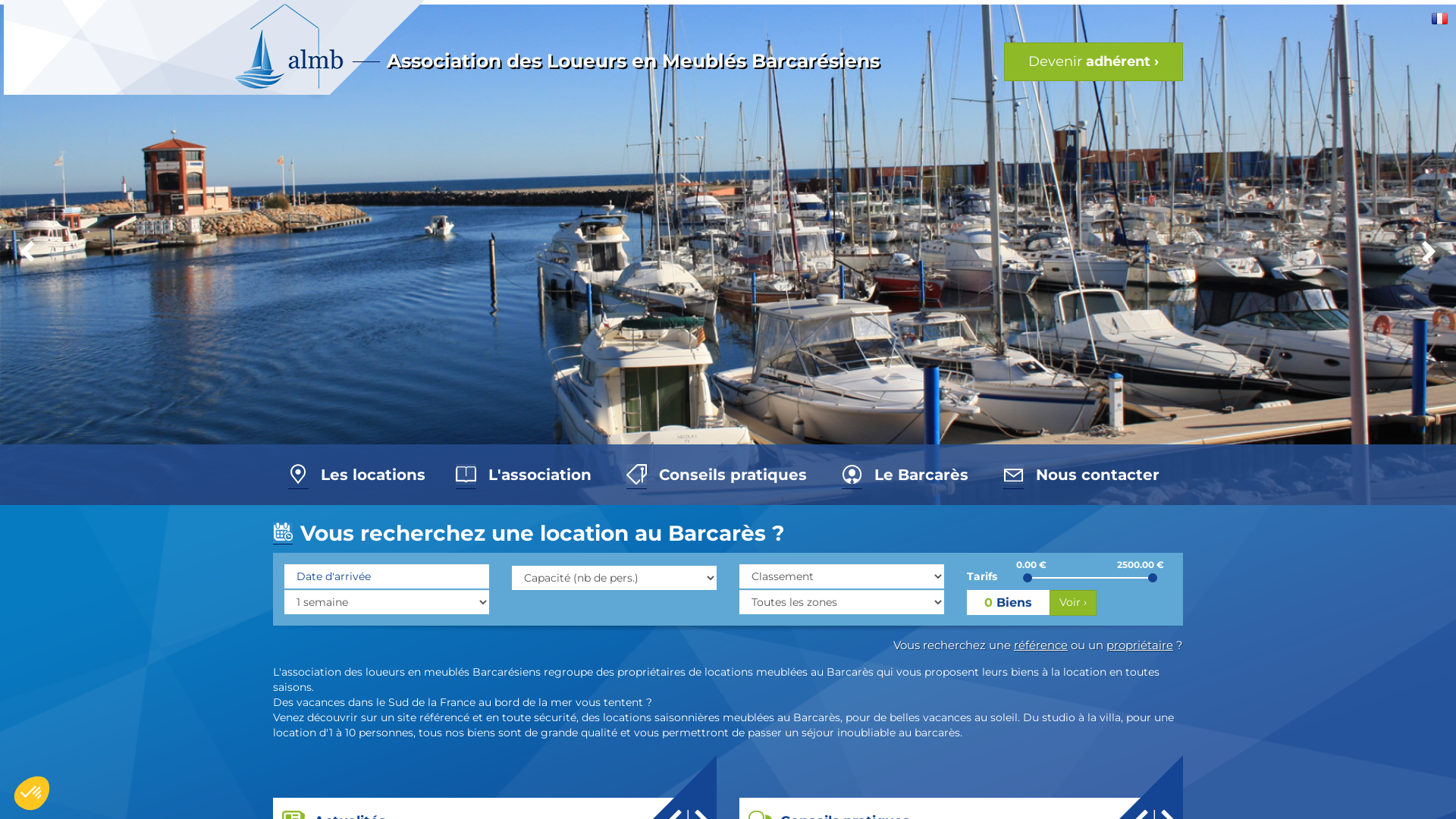 Capture d'écran de Location barcares