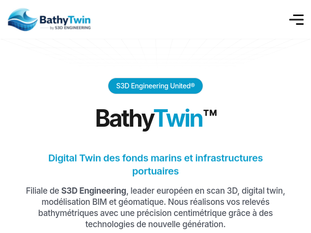 BathyTwin&trade; | Bathym&eacute;trie par Drone Marin & Digital Twin Aquatique