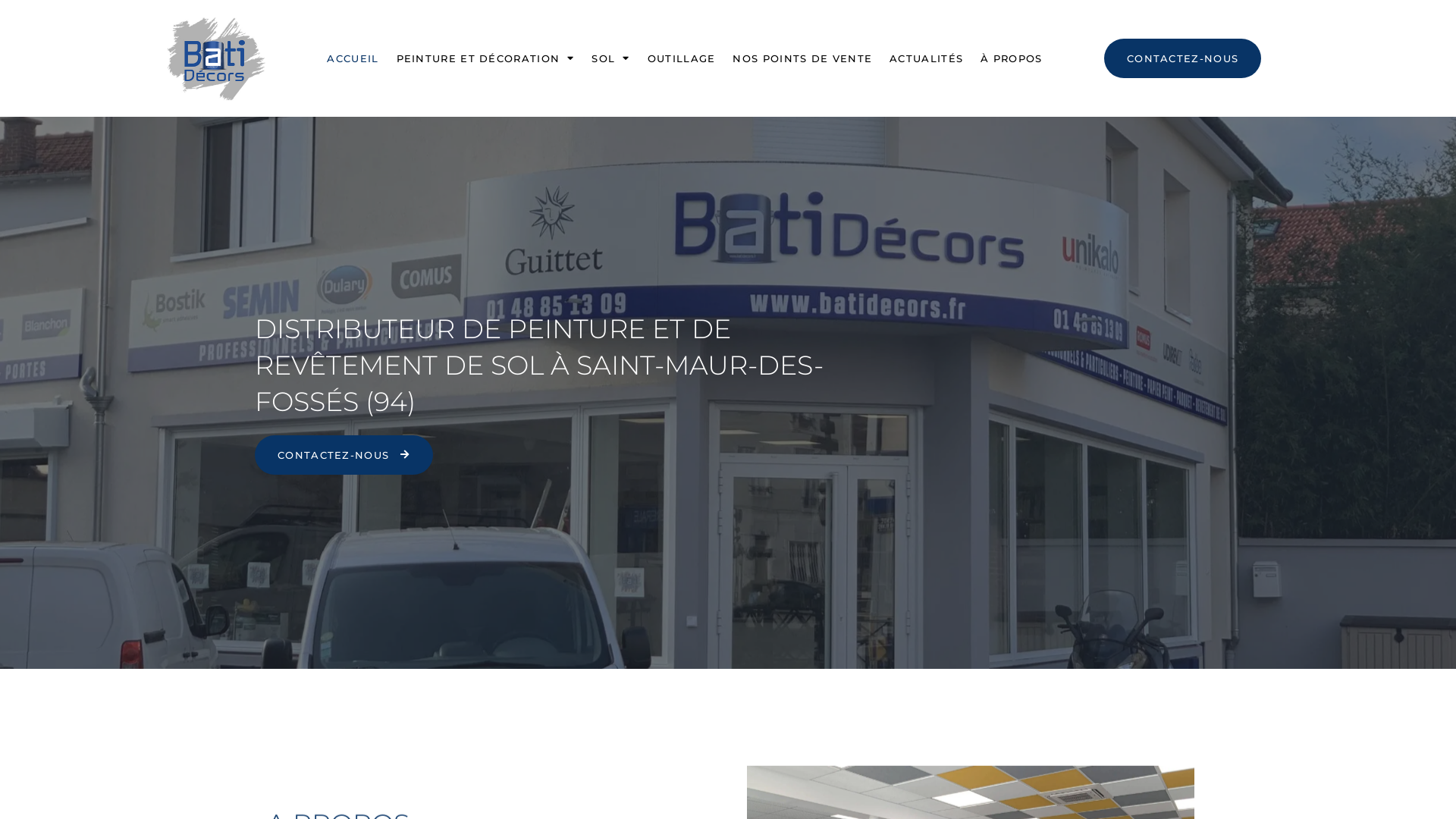 Capture d'écran de Location matériel bâtiment Ardèche et drome, www.batidecors.fr