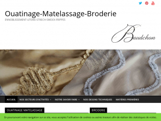 Le spécialiste Français ISO 9001 : Ouatinage / Matelasserie / Broderie…