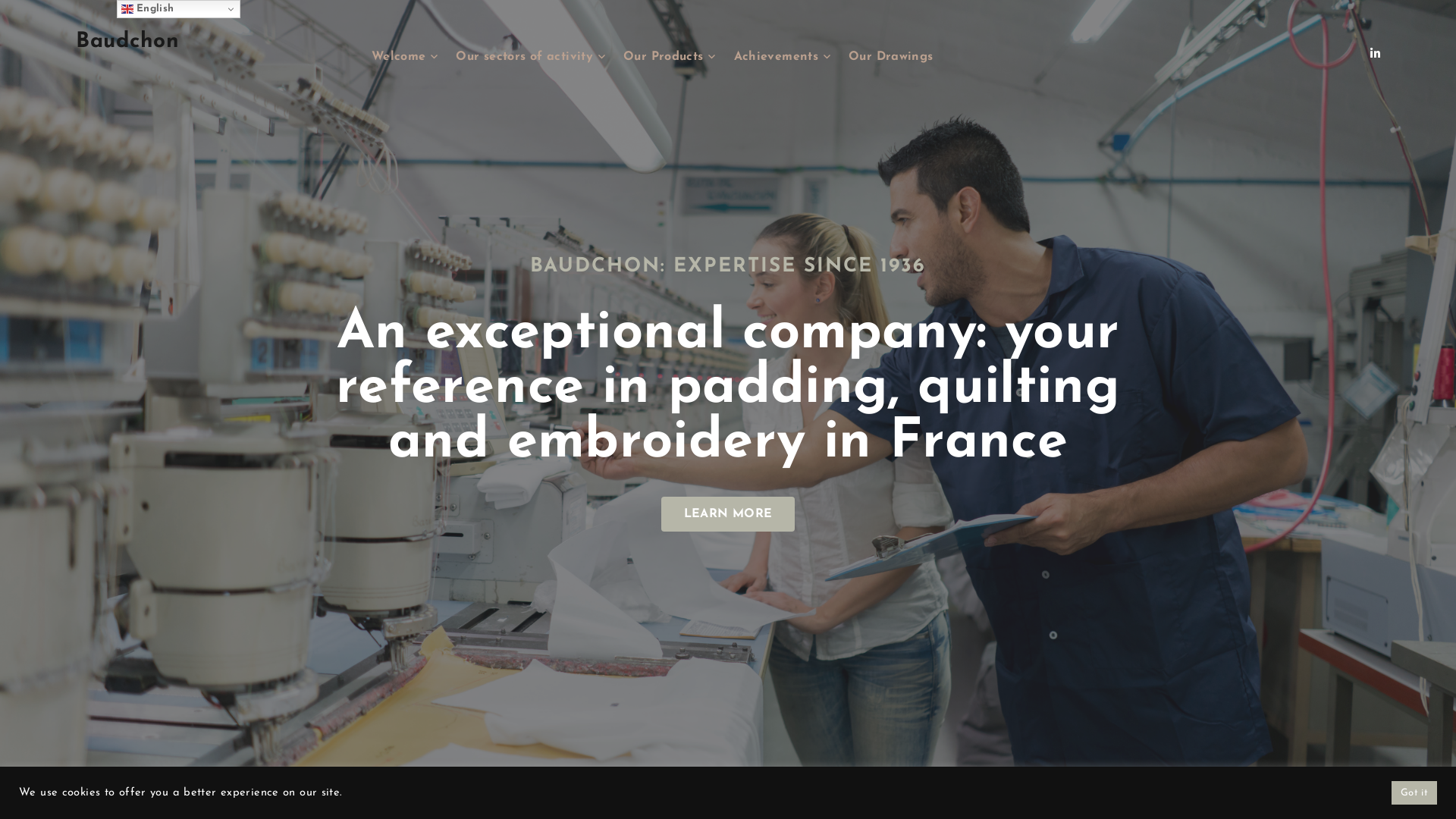 Capture d'écran de Le spécialiste Français ISO 9001 : Ouatinage / Matelasserie / Broderie…