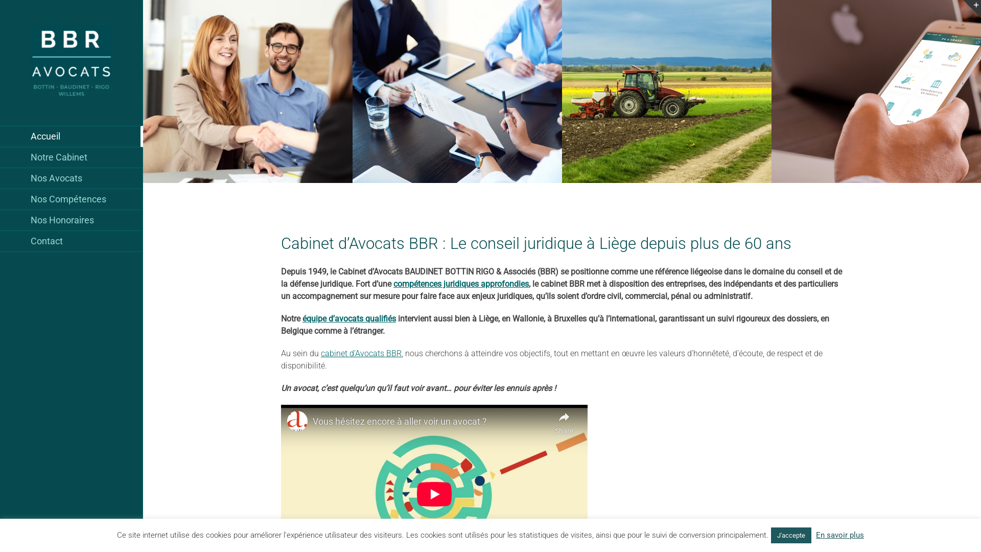 Capture d'écran de Cabinet d'avocats à Liège