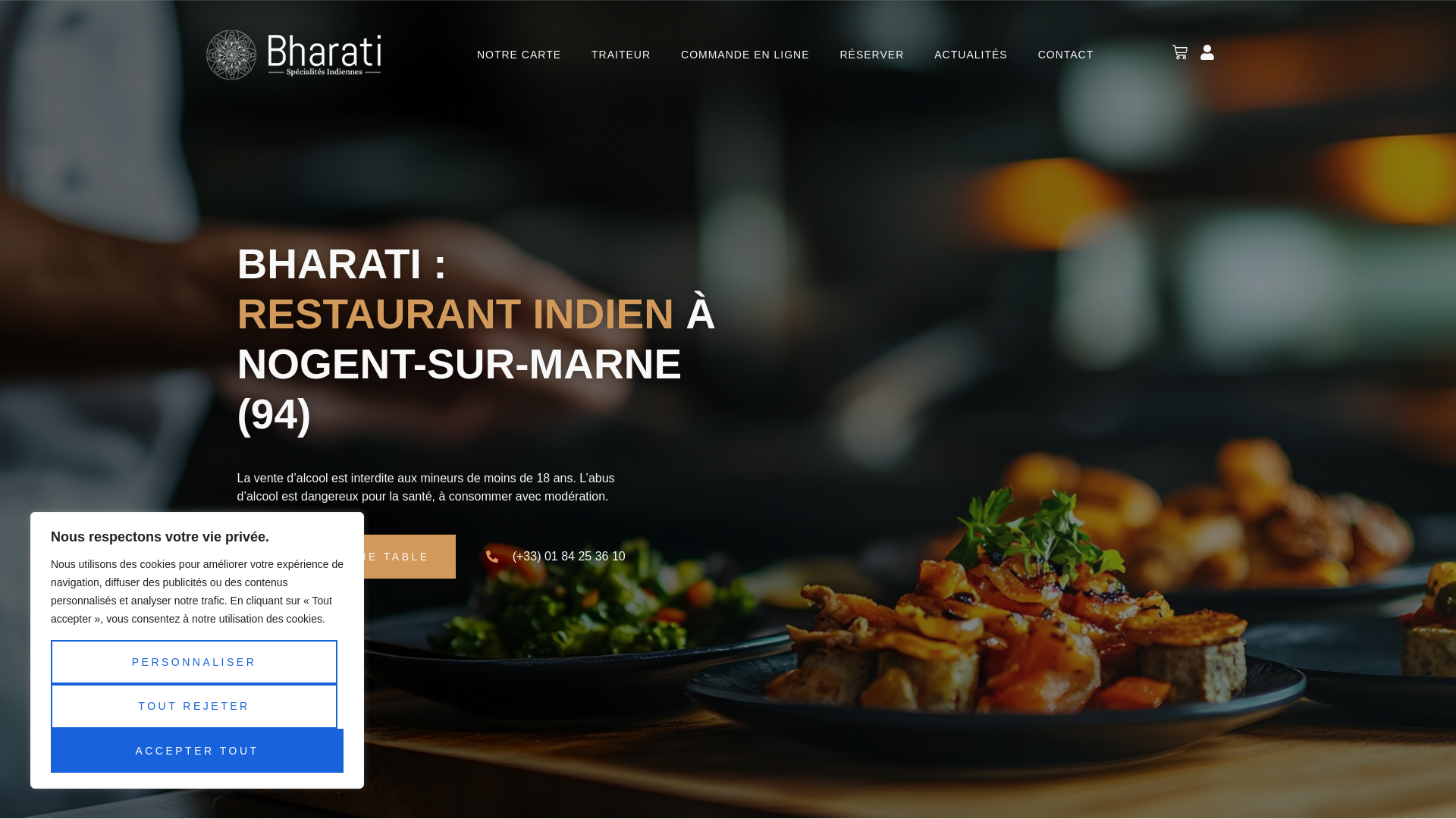 Capture d'écran de Restaurant indien à Nogent sur marne