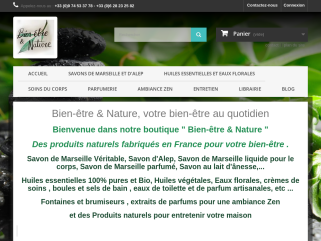 Bien-être & Nature, votre bien-être au quotidien
Bienvenue dans notre boutique " Bien-être & Nature "
Des produits naturels fabriqués en France pour votre bien-être .