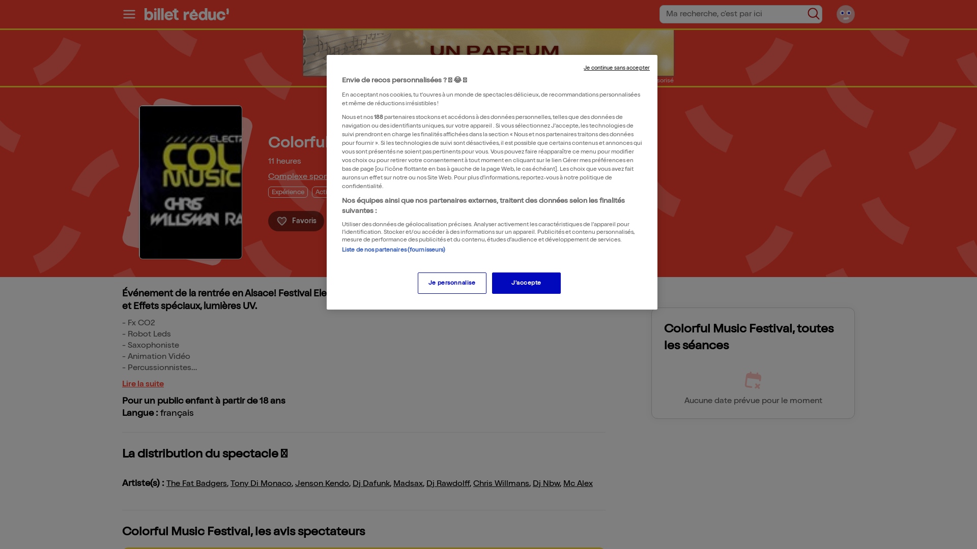 Capture d'écran de Billetterie billet reduc