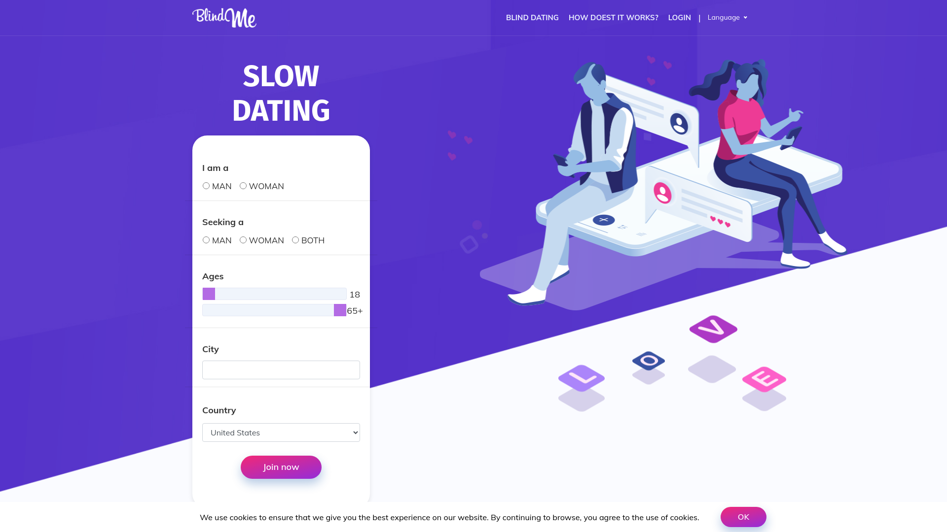 Blind Me | Dating App/Website