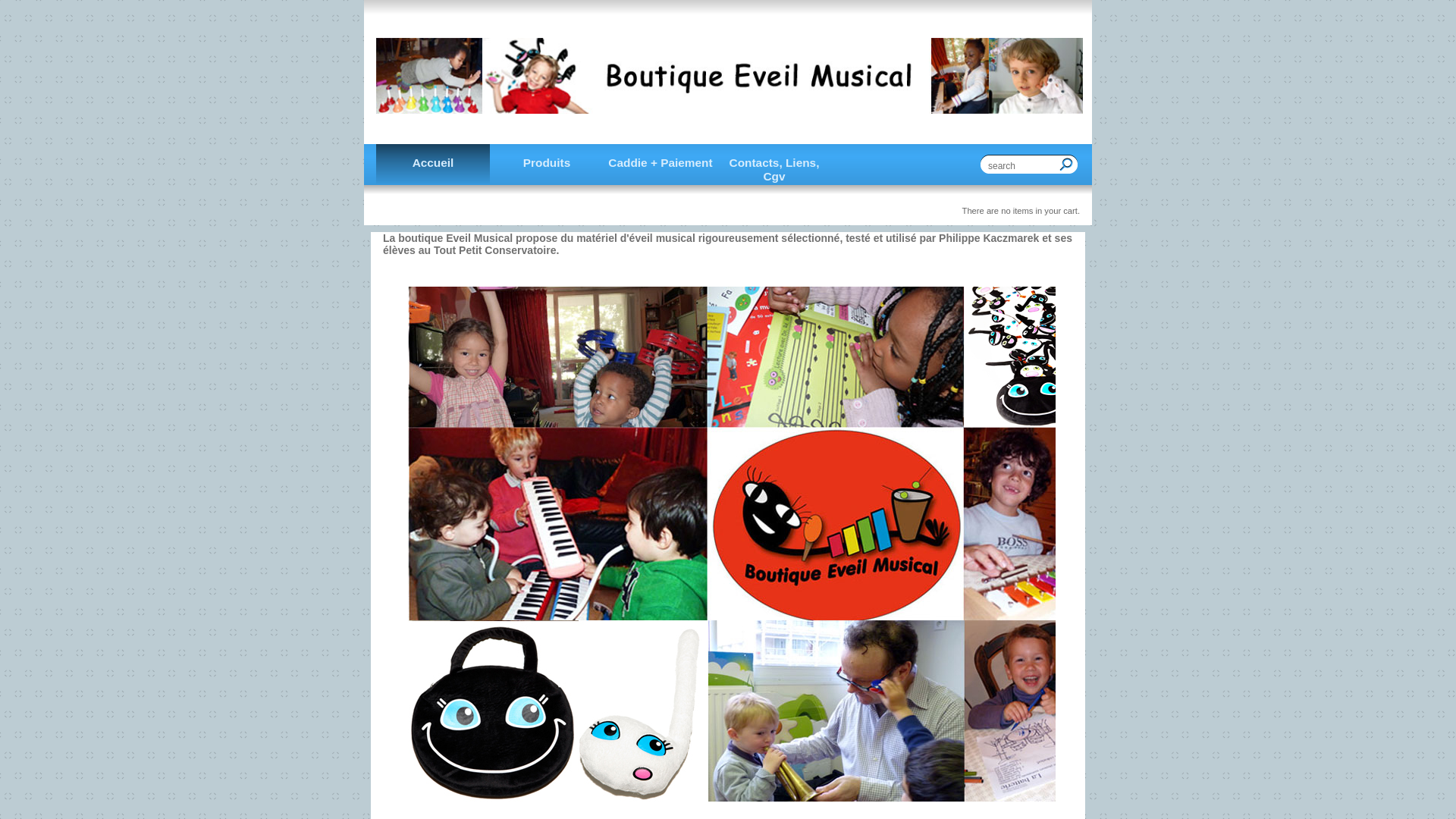 Capture d'écran de Boutique-Eveil-Musical