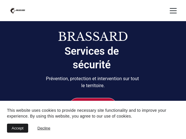 Brassard s&eacute;curit&eacute; priv&eacute;e