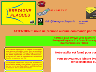 Fabrication de plaques constructeur en Aluminium