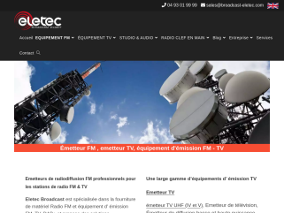 Emetteur FM, emetteur TV, Matériel radio FM Broadcast, Equipement Studio radio FM et TV