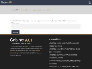 Cabinet d'Avocats spécialisés en droit pénal