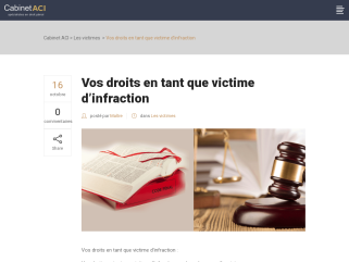 Les victimes sont défendues par des avocats pénalistes