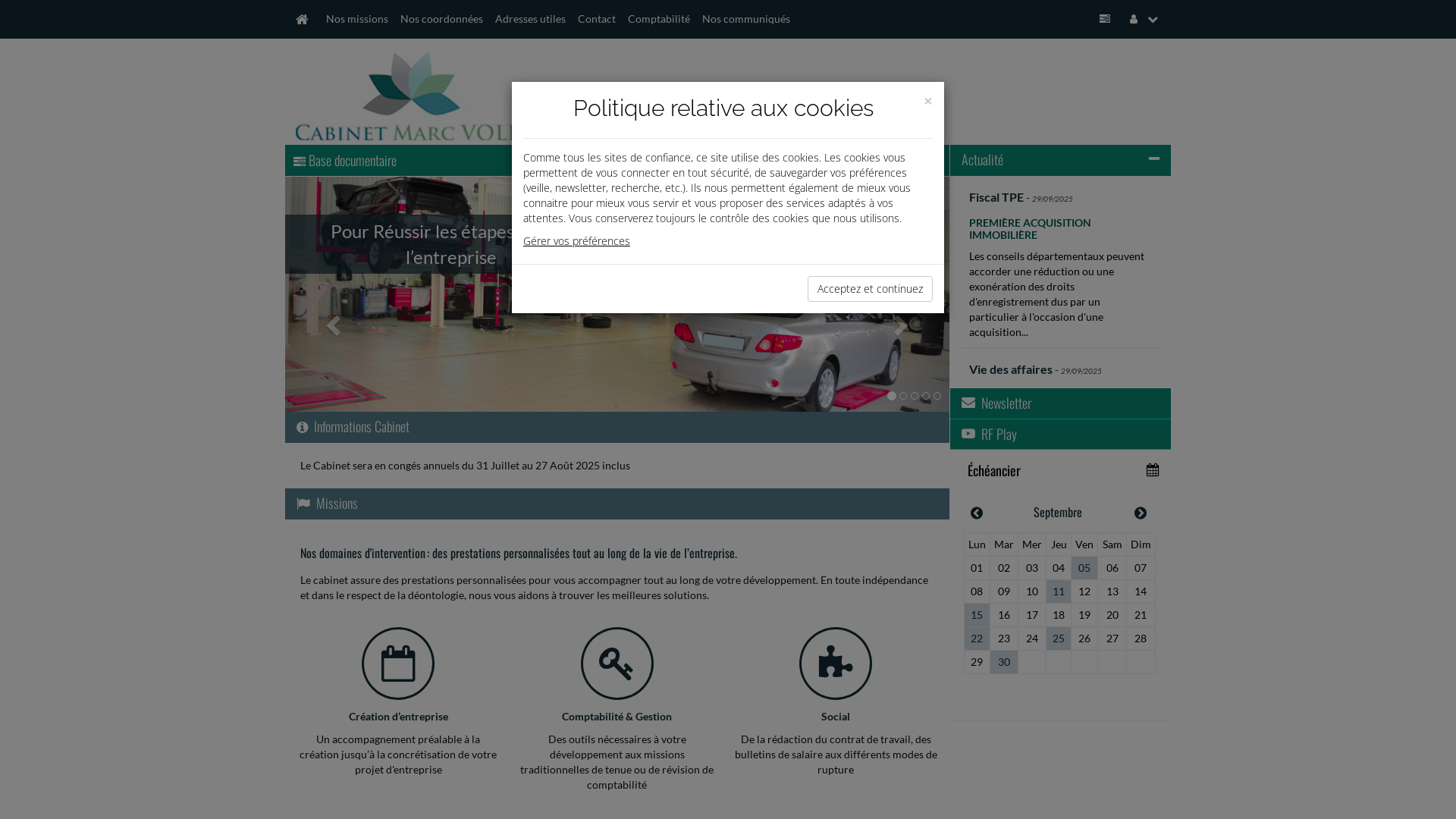 Capture d'écran de CABINET VOLPI