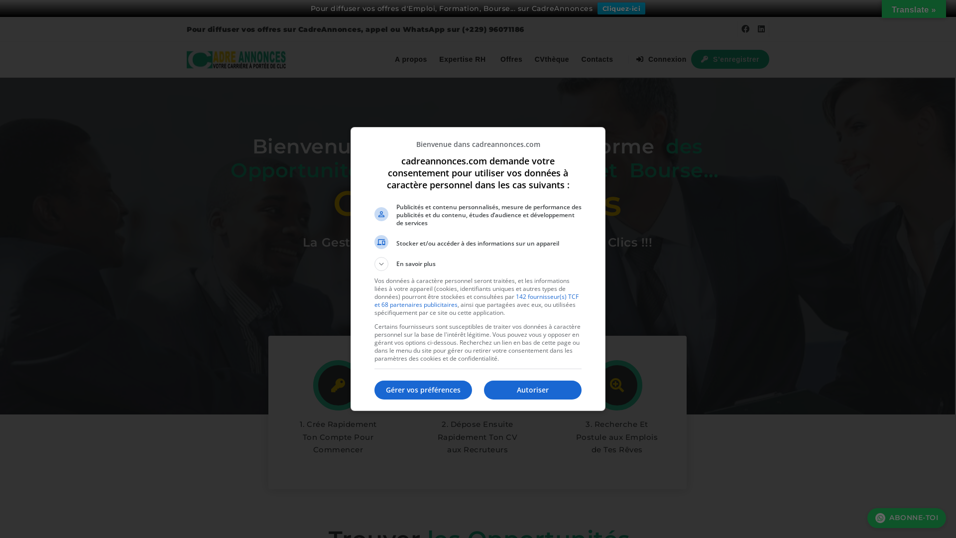 Capture d'écran de CadreAnnonces