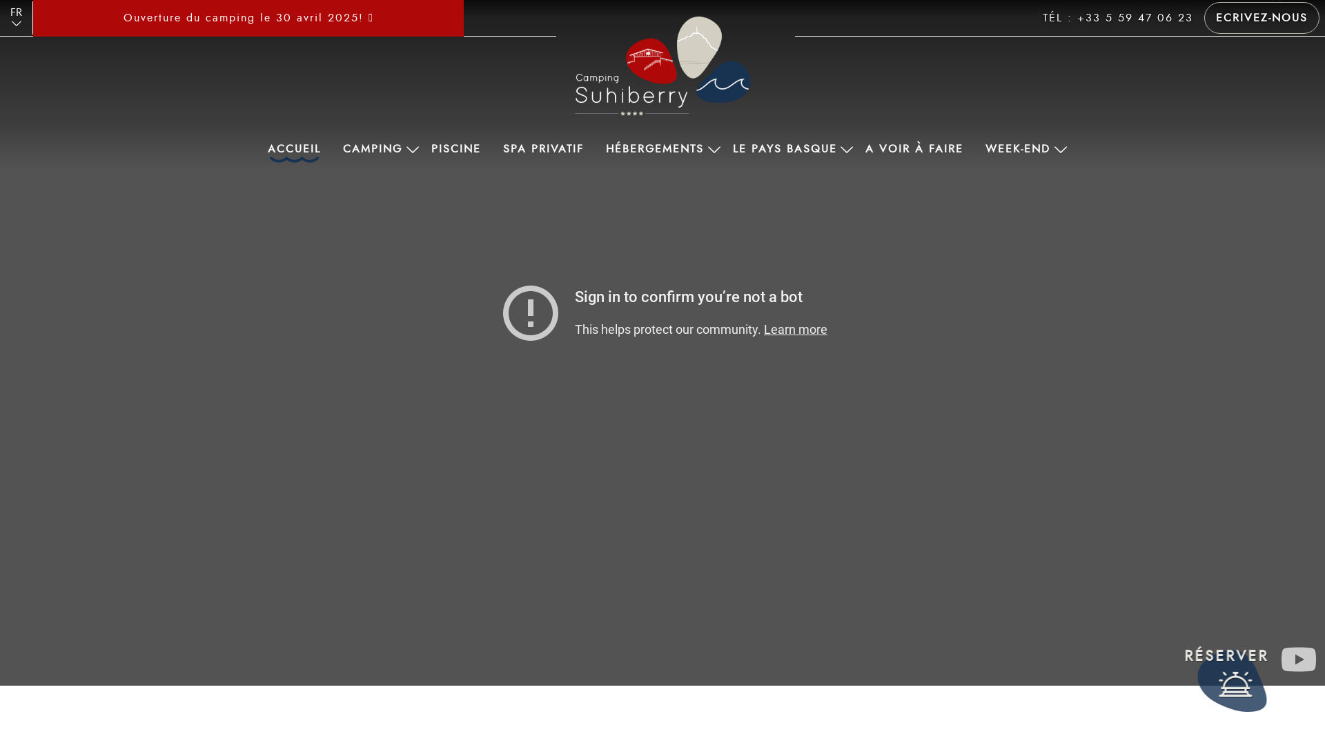 Capture d'écran de Camping Pays Basque - Camping Suhiberry **** sur la Cote Basque