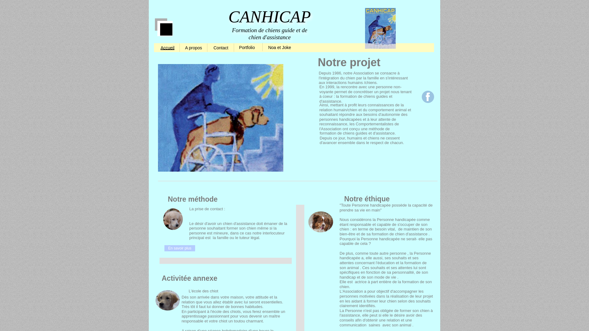 Capture d'écran de CANHICAP
