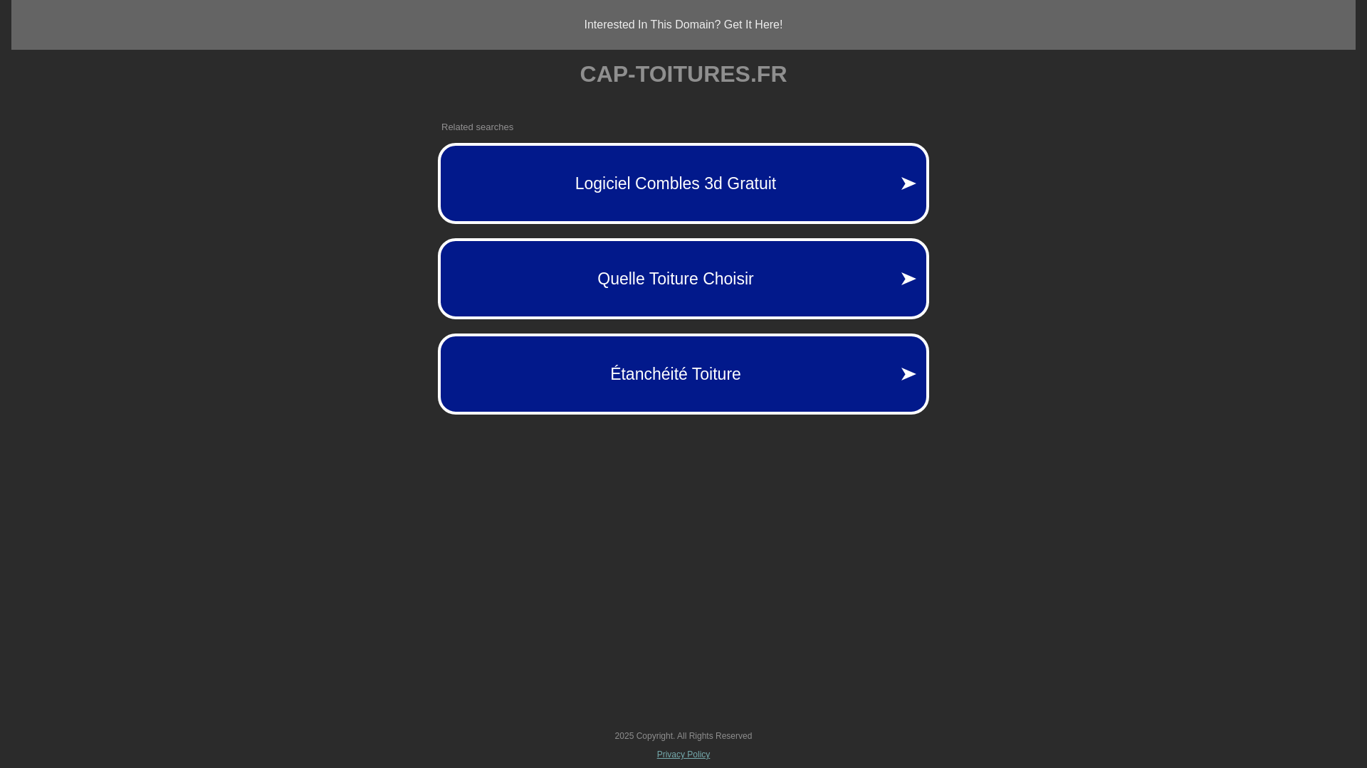 Site d'un couvreur de Marseille