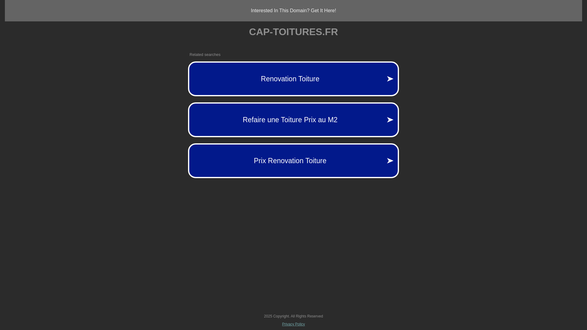 Capture d'écran de Site d'un couvreur de Marseille