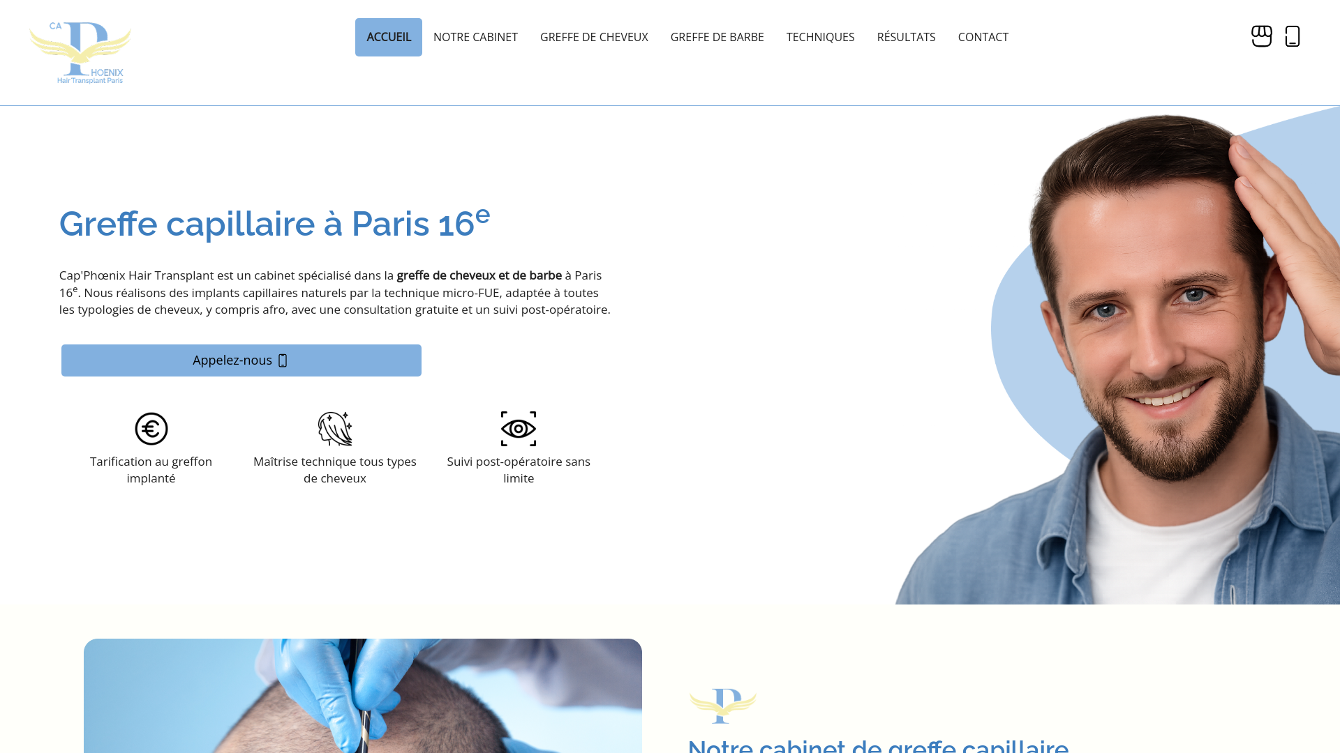 Cap'Phœnix Paris - Greffe de Cheveux, Barbe, Afro | Sans Douleur