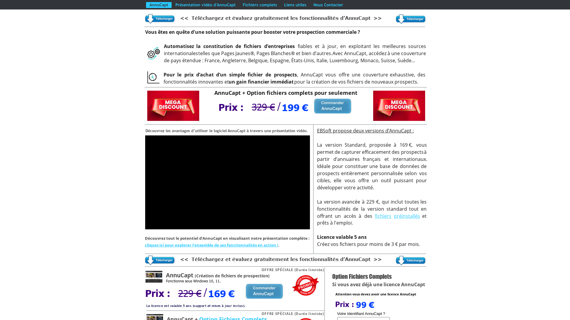 Capture d'écran de Capture les Pages Jaunes de plusieurs pays pour constituer votre fichier clients.