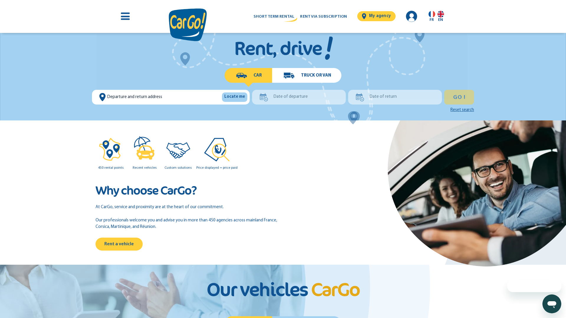 Capture d'écran de Location de voiture à Nice