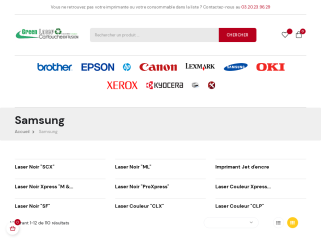 Consommables pour Samsung et d'autre marques constructeur en imprimantes laser et jet d'encre