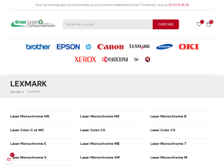 Ventes en ligne imprimante, cartouche laser, couleurs, compatible, générique, reconditionnée, originale sur toute la France. Spécialiste entretien et réparation pour imprimante Lexmark