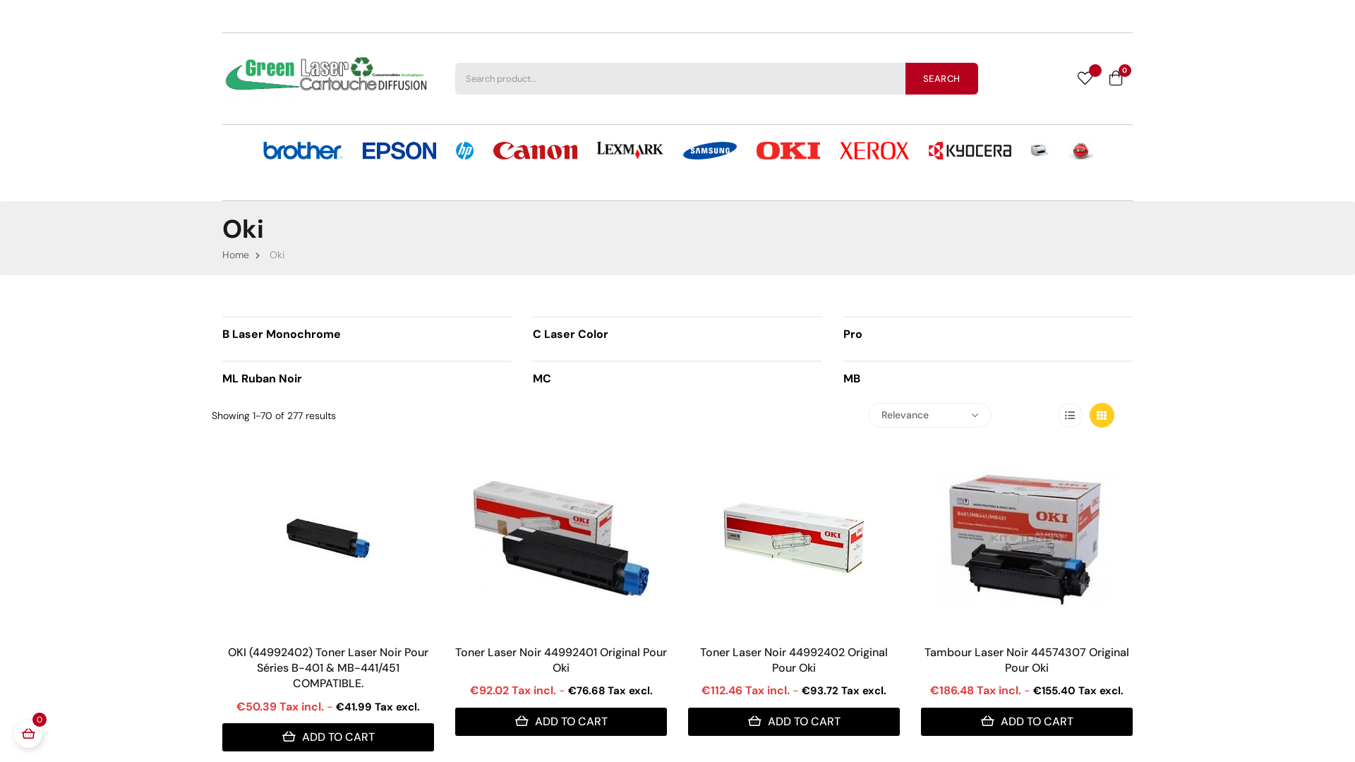 Capture d'écran de Spécialiste en vente consommable toute marque confondue