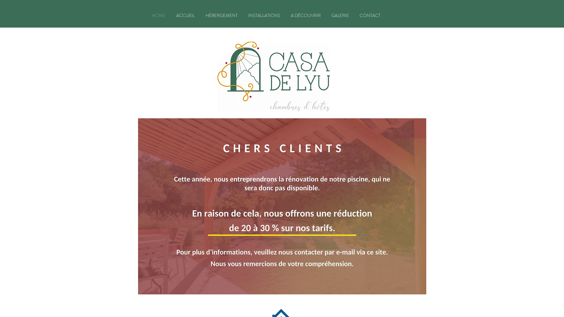 Capture d'écran de Chambres d'Hôtes de Charme à Mirabel-aux-Baronnies | Casa de Lyu - Détente et Nature en Provence