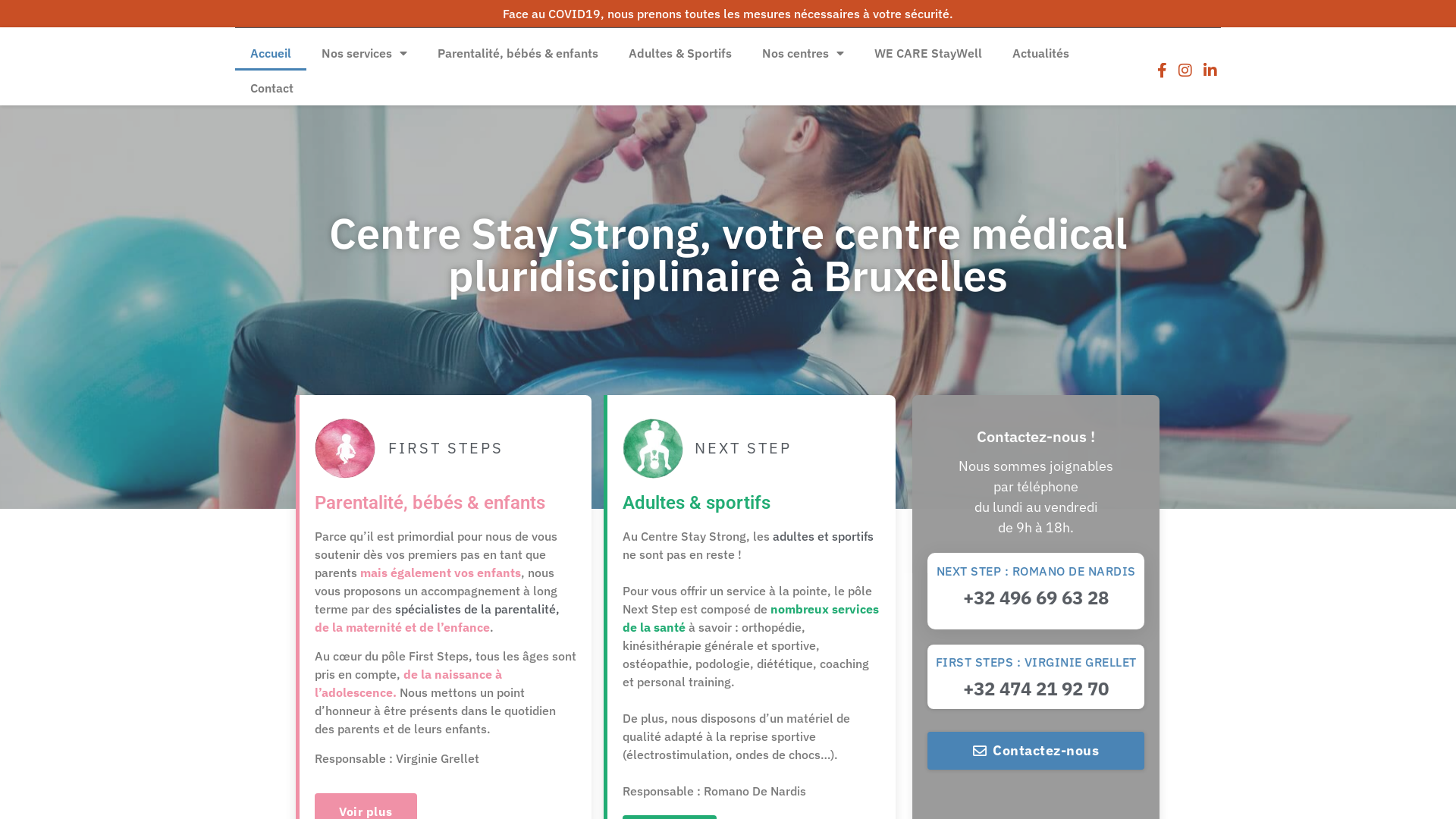 Capture d'écran de Centre médical à Bruxelles 