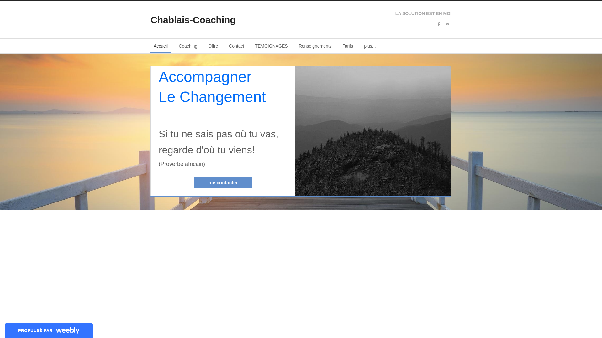 Capture d'écran de Chablais Coaching