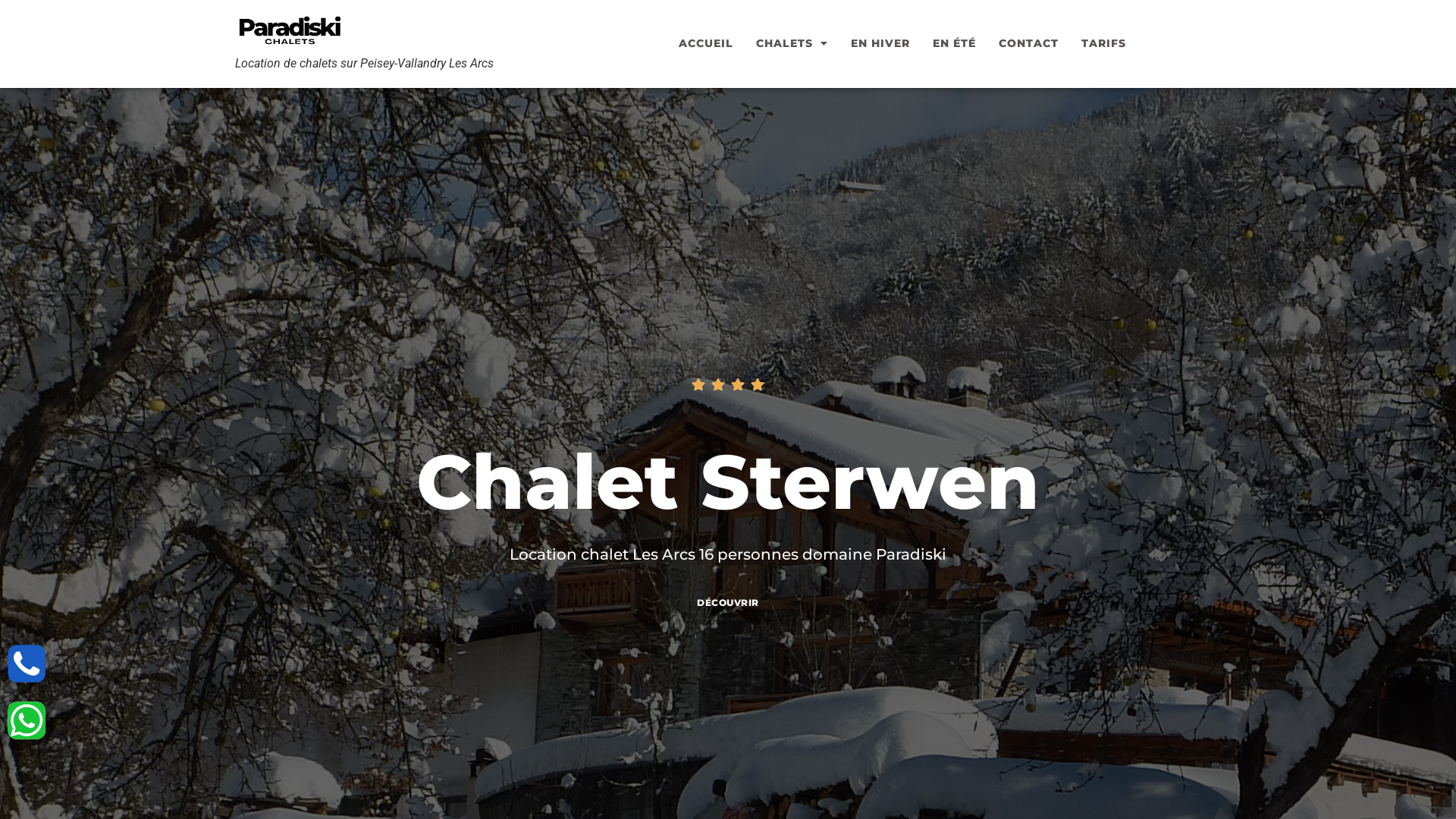 Capture d'écran de Location Chalet les arcs - Paradiski- La Plagne centre de Paradiski avec navette gratuite pour le funiculaire pour Arc 1600. 

Chalet rental Les Arcs- paradiski-la plagne