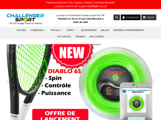 Cordage tennis - challengersport.fr, Leader du cordage tennis sur internet.