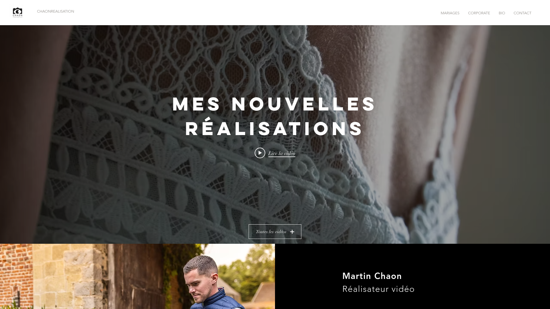 Capture d'écran de Vidéaste professionnel mariage et corporate